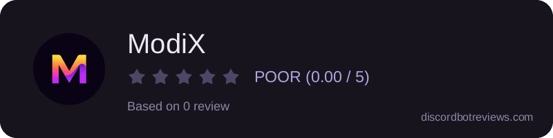 Rating widget preview for ModiX