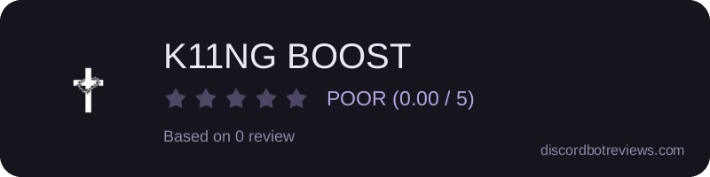 Rating widget preview for K11NG BOOST
