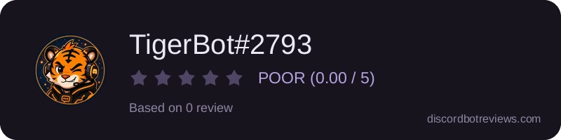 Rating widget preview for TigerBot#2793