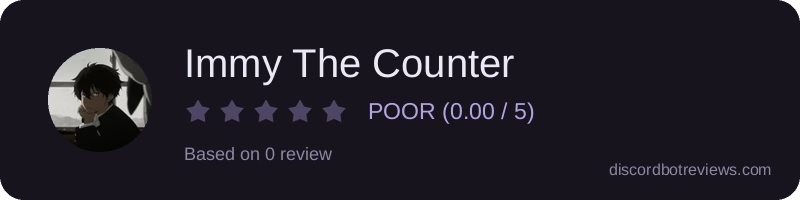 Rating widget preview for Immy The Counter