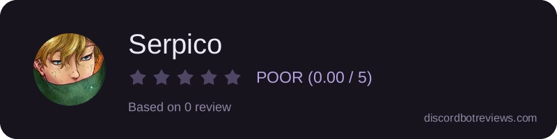Rating widget preview for Serpico