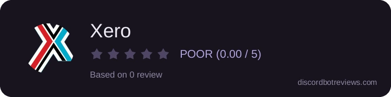 Rating widget preview for Xero