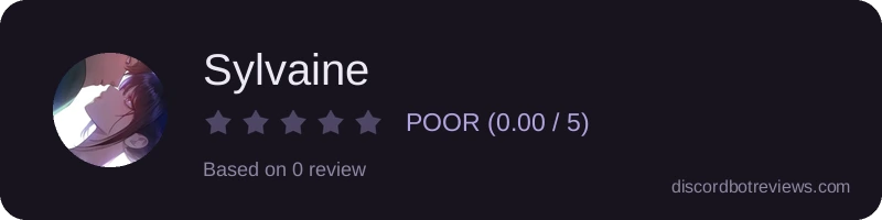 Rating widget preview for Sylvaine