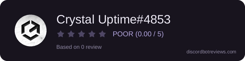 Rating widget preview for Crystal Uptime#4853