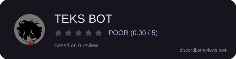 Rating widget preview for TEKS BOT