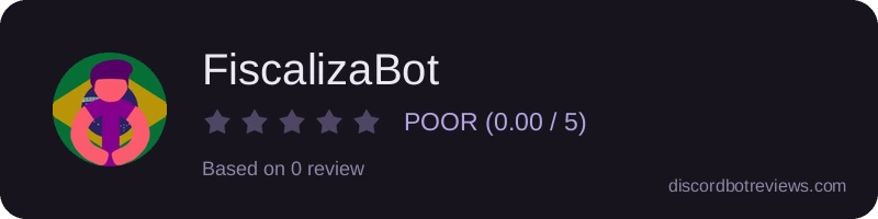 Rating widget preview for FiscalizaBot