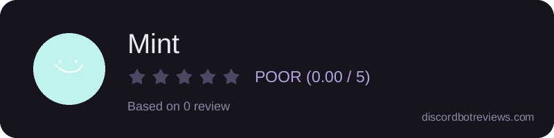 Rating widget preview for Mint