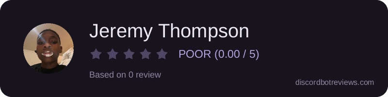 Rating widget preview for Jeremy Thompson