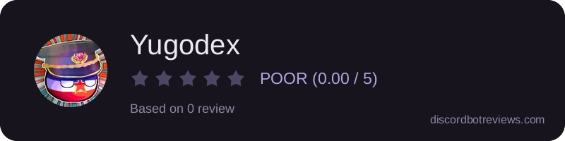 Rating widget preview for Yugodex