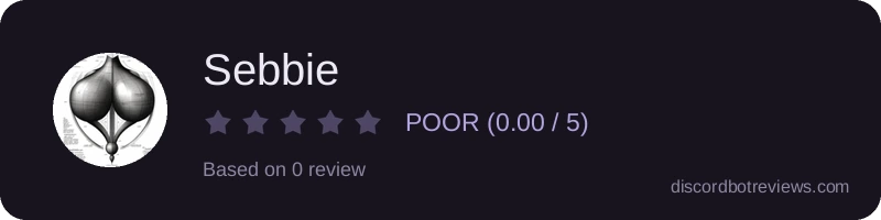 Rating widget preview for Sebbie