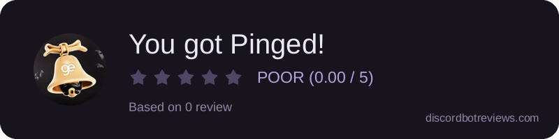 Rating banner for You got Pinged!