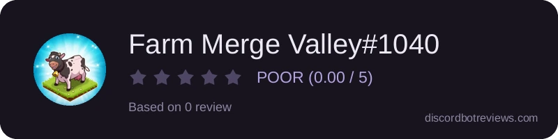 Rating widget preview for Farm Merge Valley#1040