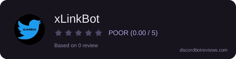 Rating widget preview for xLinkBot