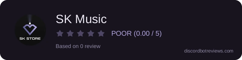 Rating widget preview for SK Music