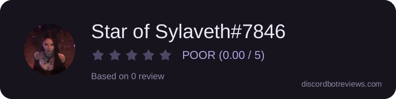 Rating widget preview for Star of Sylaveth#7846