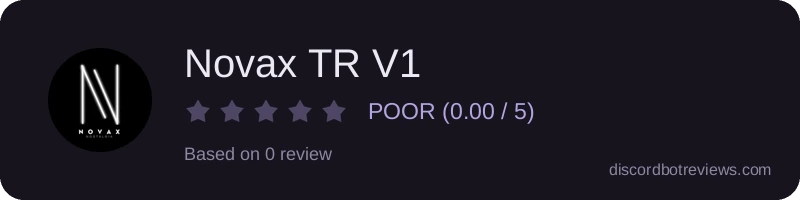 Rating widget preview for Novax TR V1