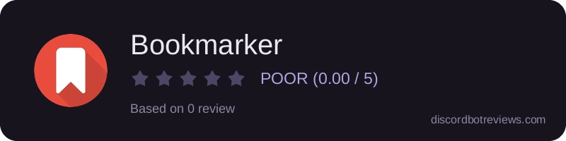 Rating widget preview for Bookmarker