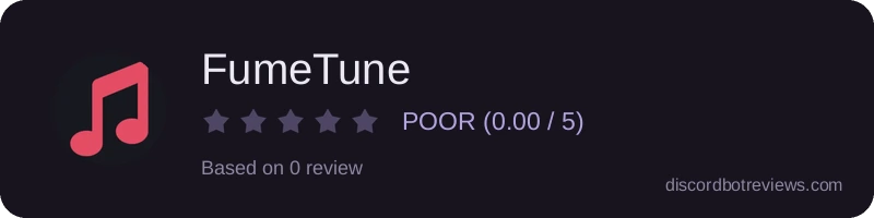 Rating widget preview for FumeTune