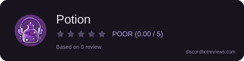 Rating widget preview for Potion