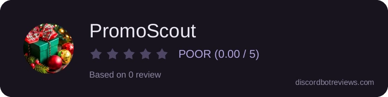 Rating widget preview for PromoScout
