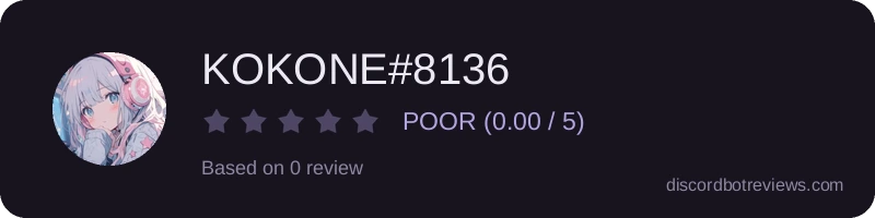Rating widget preview for KOKONE#8136
