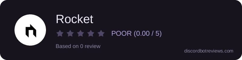 Rating widget preview for Rocket