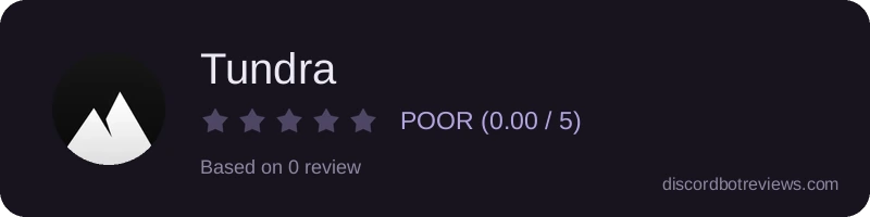Rating widget preview for Tundra