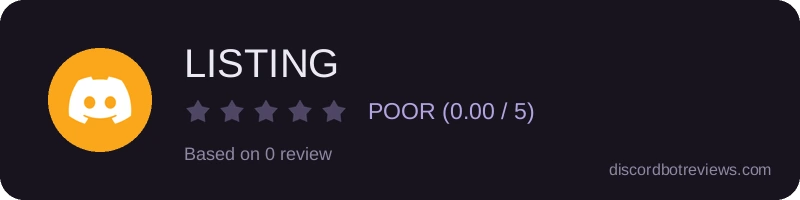 Rating widget preview for LISTING
