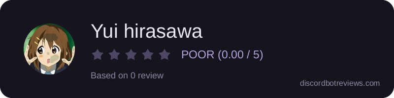 Rating widget preview for Yui hirasawa