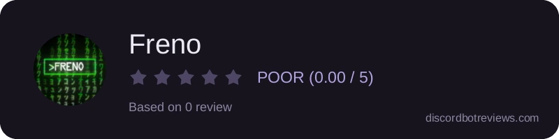 Rating widget preview for Freno
