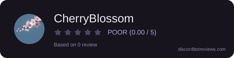 Rating banner for CherryBlossom