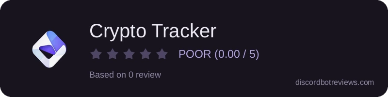 Rating widget preview for Crypto Tracker