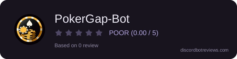 Rating widget preview for PokerGap-Bot