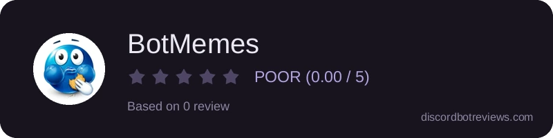 Rating widget preview for BotMemes