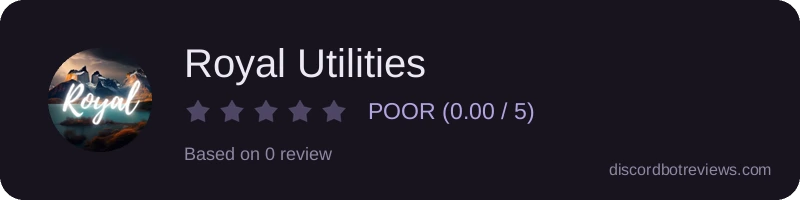 Rating widget preview for Royal Utilities