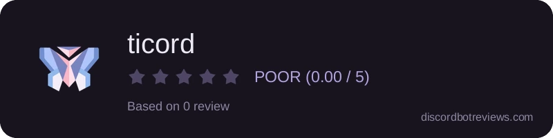 Rating widget preview for ticord