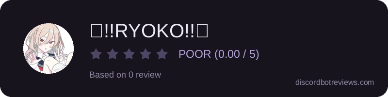 Rating widget preview for 💕!!RYOKO!!💕