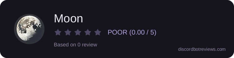 Rating widget preview for Moon