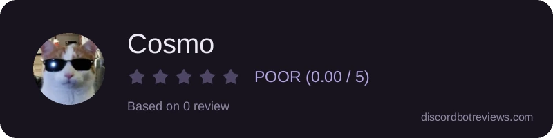 Rating widget preview for Cosmo