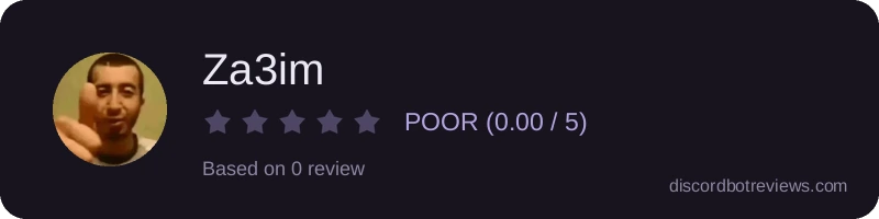 Rating widget preview for Za3im