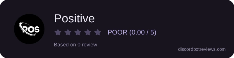 Rating widget preview for Positive