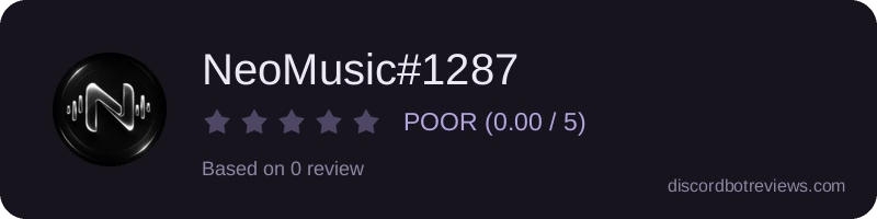 Rating widget preview for NeoMusic#1287