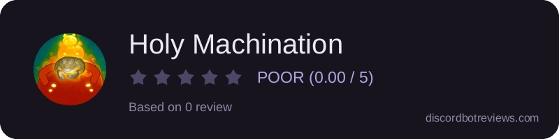 Rating widget preview for Holy Machination