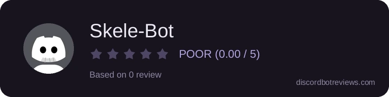 Rating widget preview for Skele-Bot