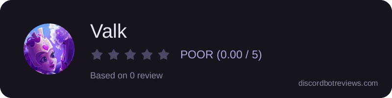Rating widget preview for Valk 