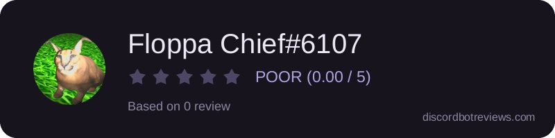 Rating widget preview for Floppa Chief#6107