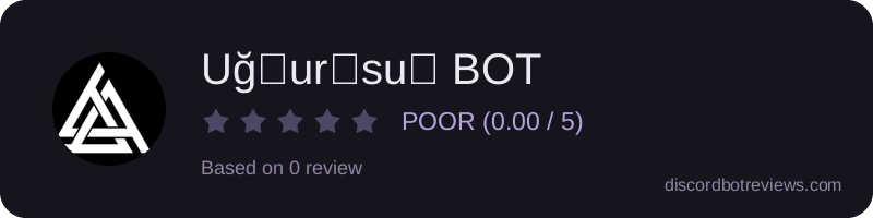 Rating banner for Uğ♡ur♡su♡ BOT
