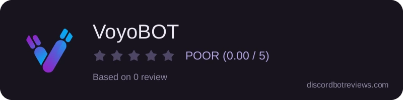 Rating widget preview for VoyoBOT