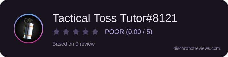 Rating widget preview for Tactical Toss Tutor#8121