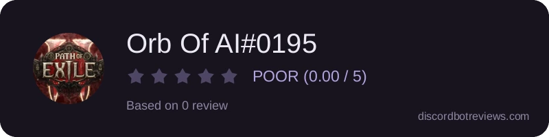 Rating widget preview for Orb Of AI#0195